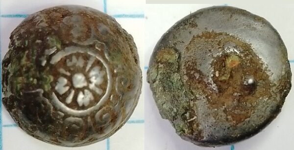 knoop bloem in cirkel 13mm