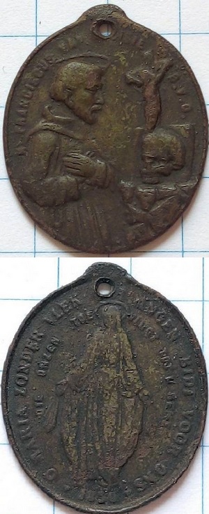 Devotiepenning Sint Franciscus