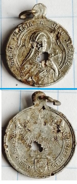 devotiepenning Saint Thérèse of Lisieux (1950-1969)