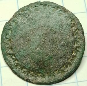 knoop large-button cirkelpatroon 33mm