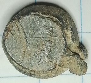 accijnslood vierkant boven leeuw