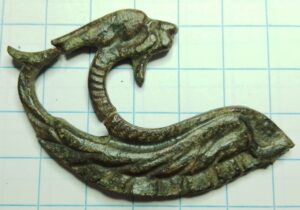 pelgrimsinsigne deel met vis