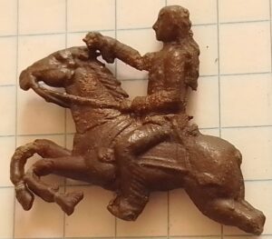 tinnen indiaan te paard