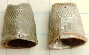 vingerhoedjes aluminium 20ste eeuw