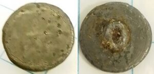 knoop tombak klein 13mm blob motief ster