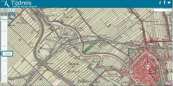 topotijdreis metaaldetector kaart