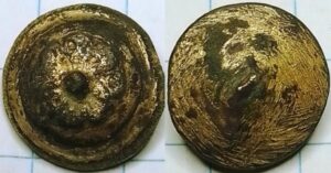 knoop bloem massief verguld 17mm