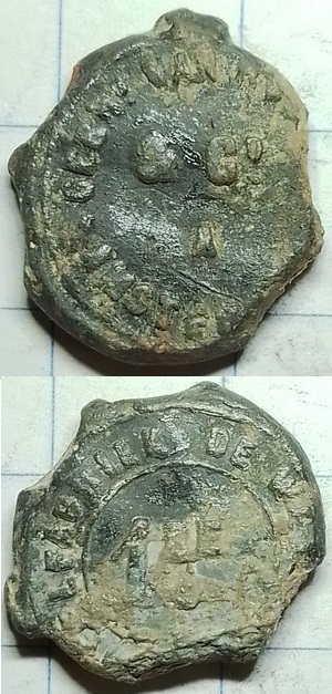 meellood Stoommeelfabriek De Weichsel van de gebroeders van Rossum - Amsterdam (1857-1866)