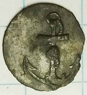 knoop marine (zilverkleurig plaatje)