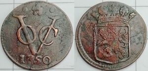 duit VOC Holland 1750