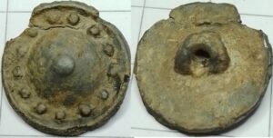 knoop tin kegel met bolletje