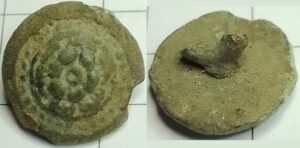 knoop roosje in cirkel parelrand