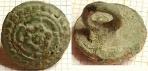 knoop roosje in cirkel parelrand