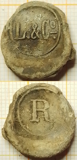 lood L & Co Lurmans Sigaren - letter R (ca 1873-1927)