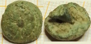 knoop viooltje met parelrand