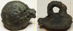 knoop met gietresten