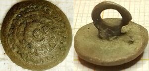 knoop roosje in cirkel parelrand