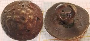 knoop roosje parelrand 12mm