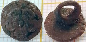 knoop roosje parelrand 10mm