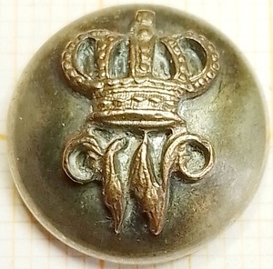 knoop gekroonde W - livrei Wilhelmina - 16mm