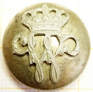 knoop gekroonde W - livrei Willem III - 22mm