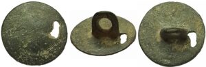 knoop plat met gat en staafkort 17mm