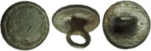 knoop plat rond met cijfers of letters en randje 13mm