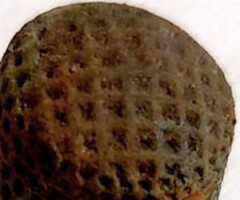 vierkante puntjes in wafelvorm